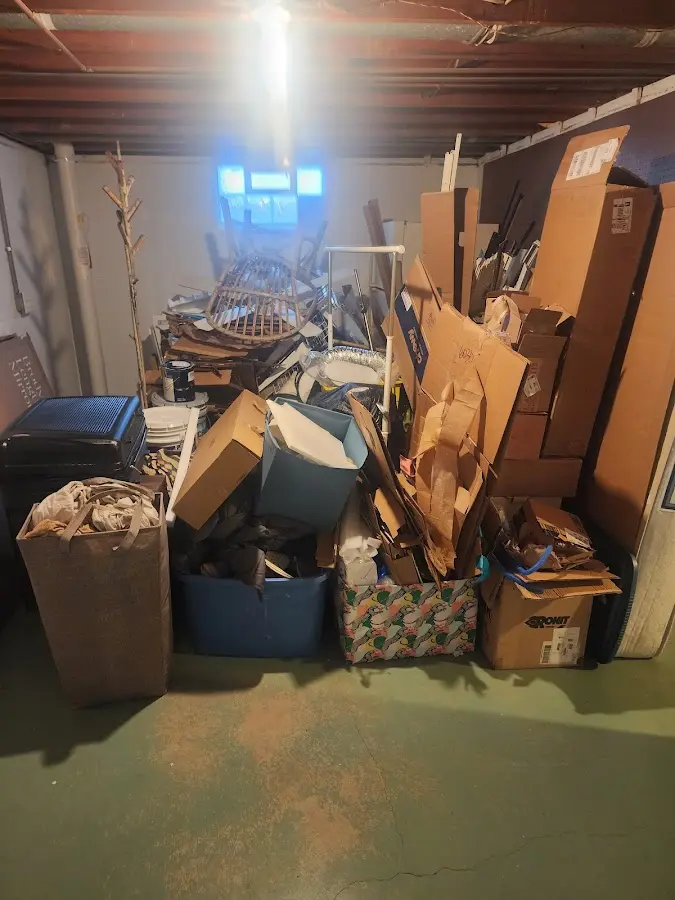 Roll-off dumpster container at job site for Construction Dumpster Rental in Alexandria